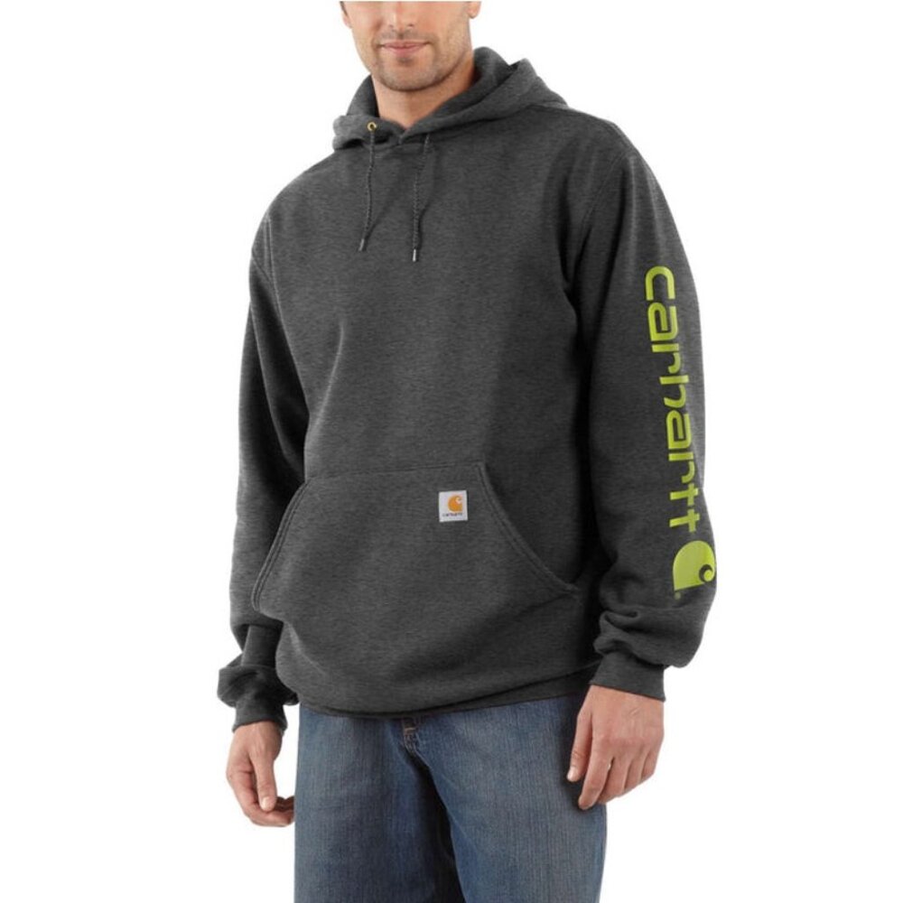 Carhartt Men's Iconic K288 Logo Sweatshirt in Carbon Heather NWT